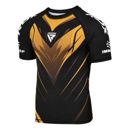 RDX IMMAF Approved Compression Shirt Gold