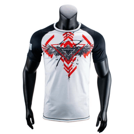 Super Pro Combat Gear Rashguard Drygear Raven White
